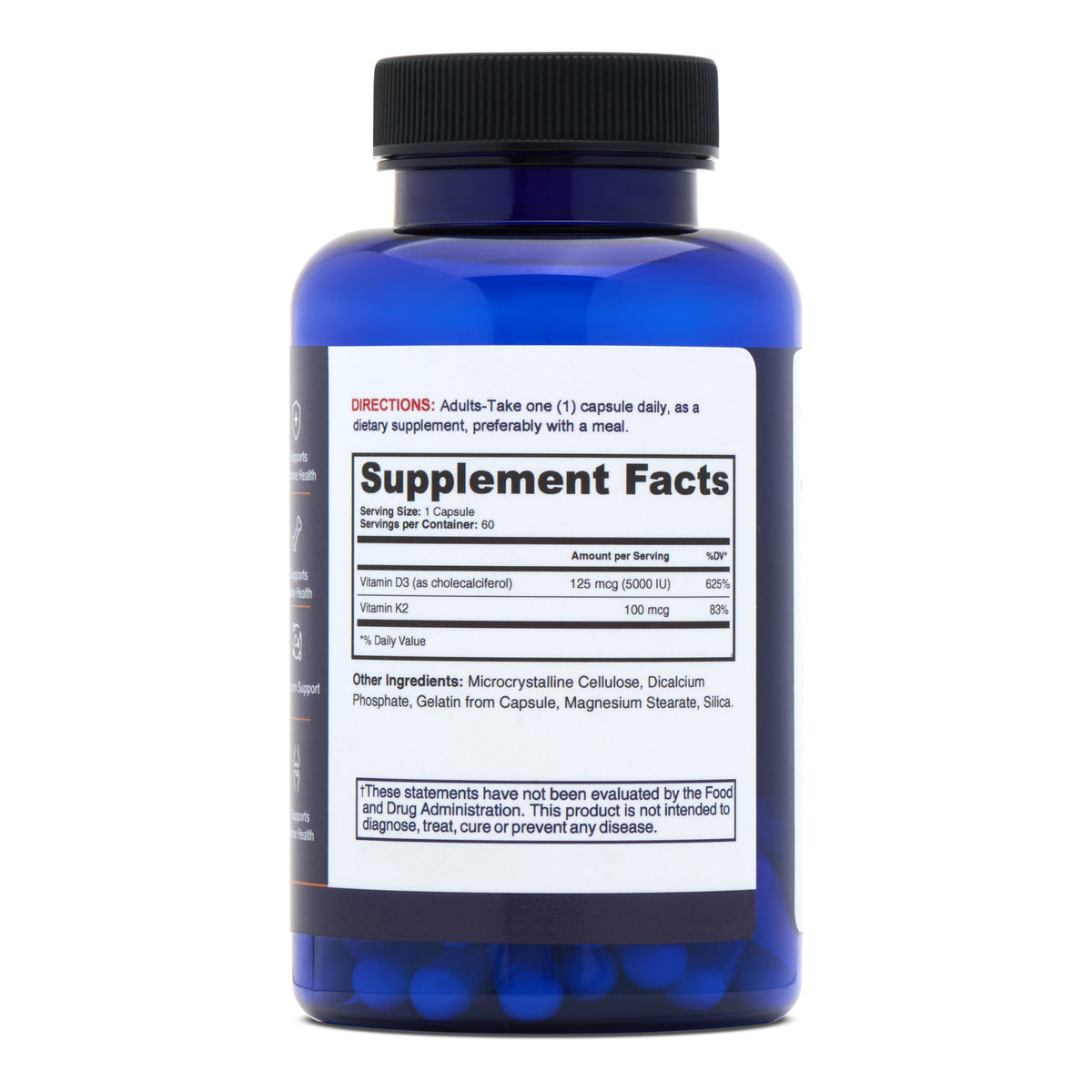 ImmunoCore Supplement Facts label