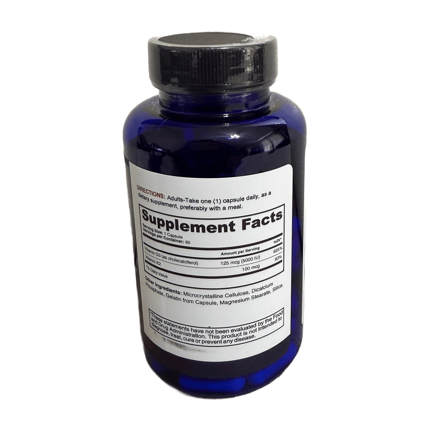 ImmunoCore Supplement Facts panel, white background
